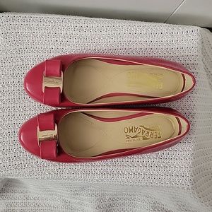 SALVATORE FERRAGAMO Pink flats